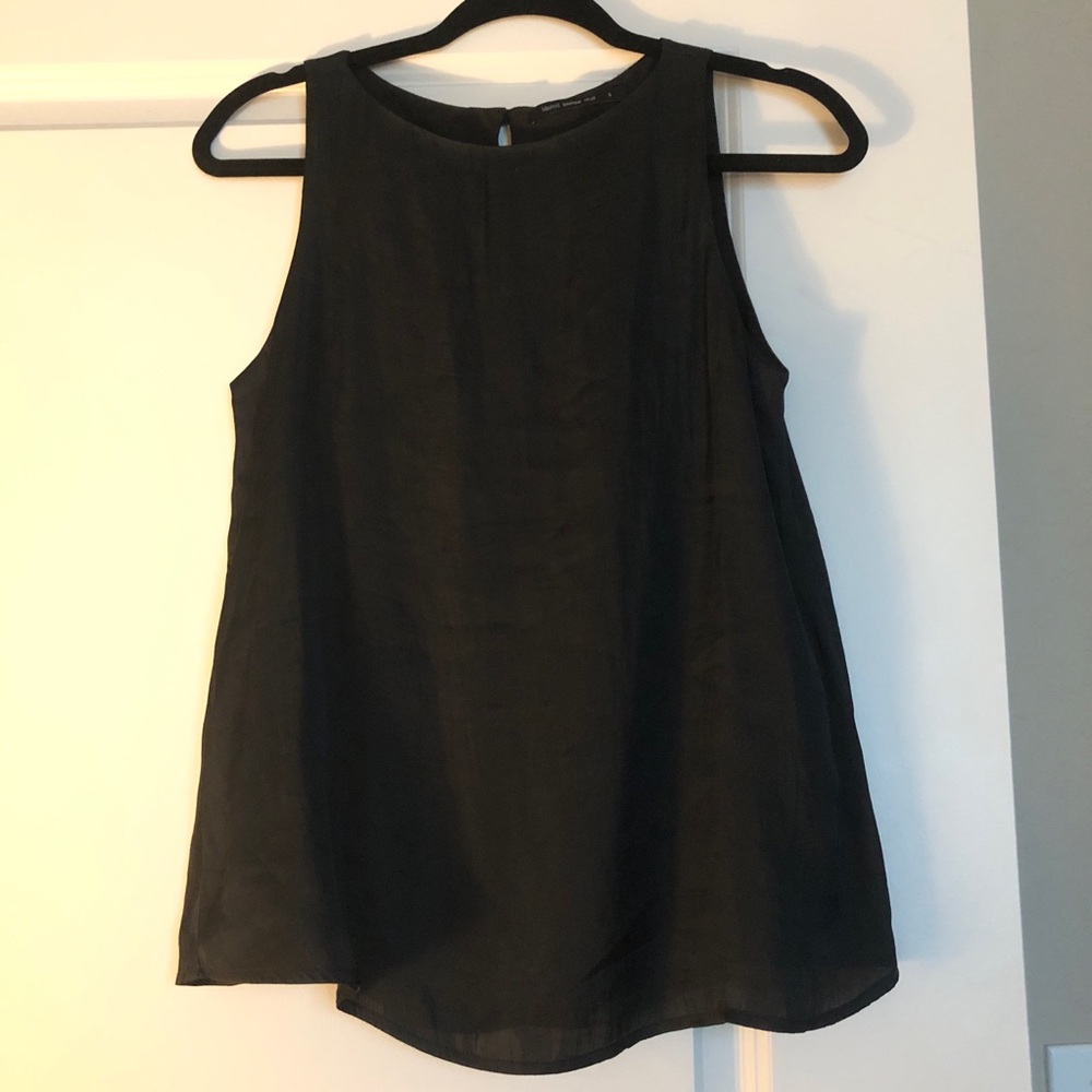 Mercci Boutique Black Sleeveless Blouse Lined Size SMALL - EUC